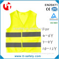 CE EN1150 100% polyester adjustable walking high vis Reflective children Safety vest